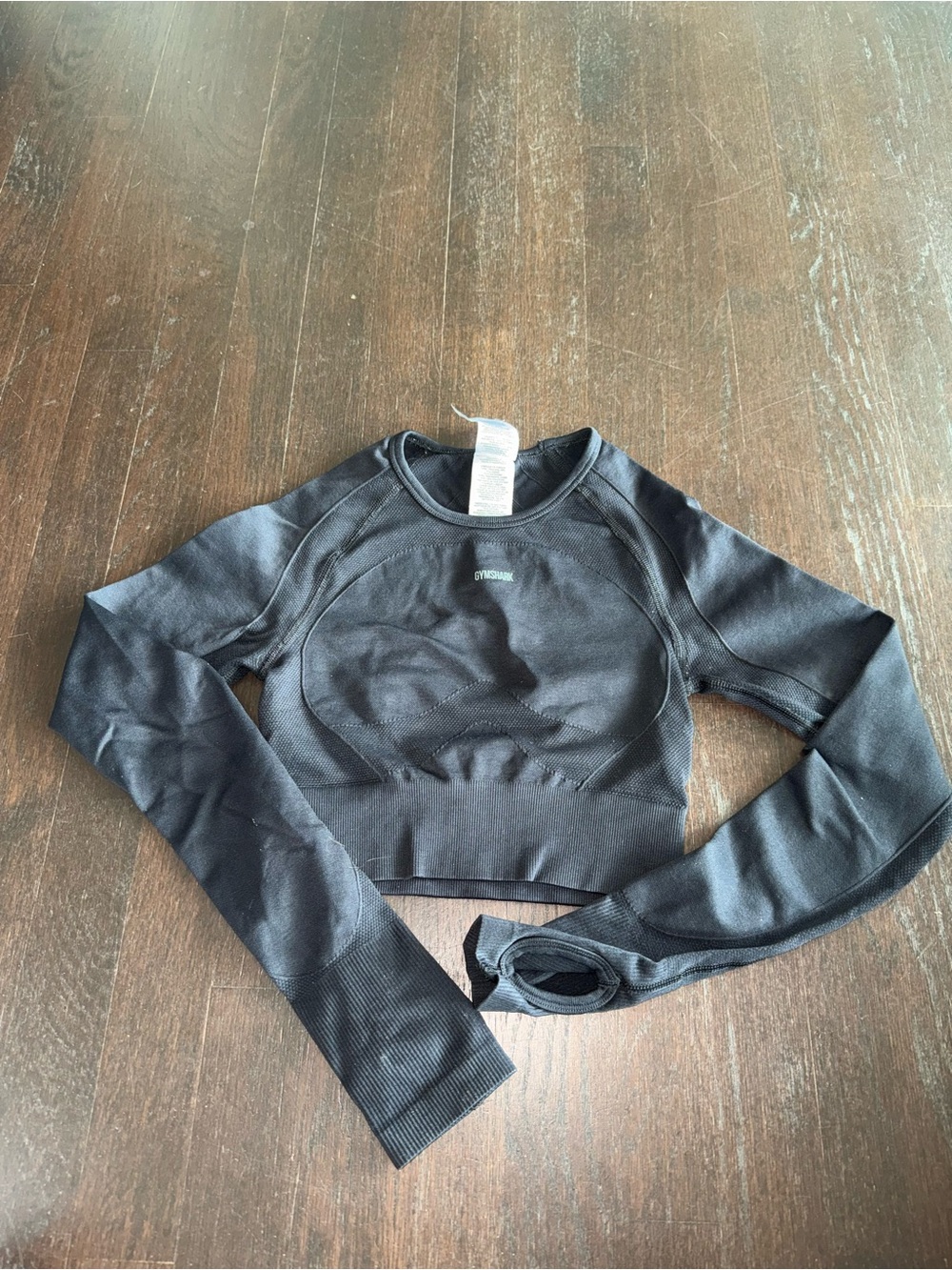 Gymshark Black Long Sleeve Crop Top